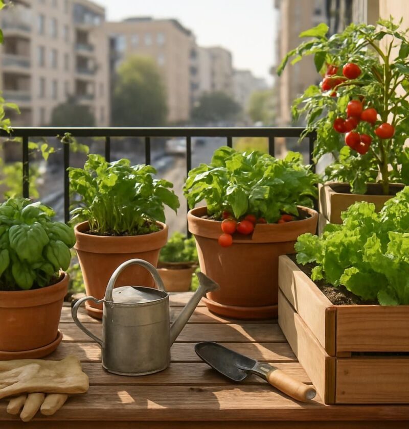 d&eacute;couvrez des conseils essentiels pour r&eacute;ussir votre jardinage bio sur balcon et cultiver un potager sain en milieu urbain, m&ecirc;me avec peu d'espace.