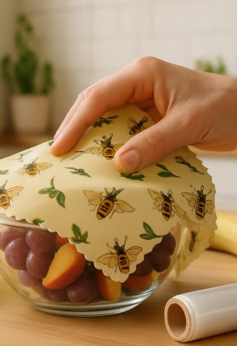 d&eacute;couvrez le bee wrap, une alternative &eacute;cologique et r&eacute;utilisable au film alimentaire classique pour conserver vos aliments naturellement.