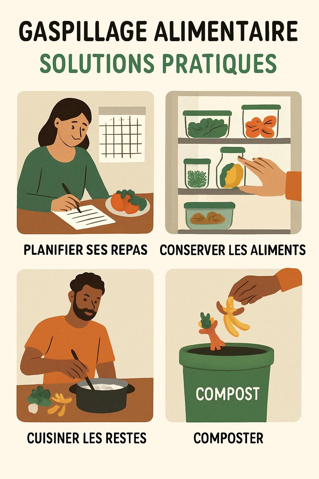 découvrez des solutions pratiques et efficaces pour réduire le gaspillage alimentaire au quotidien et adopter un mode de vie plus durable.